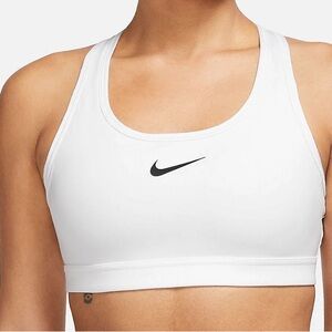 Nike White Sports Bra Moisture-Wicking Racerback (x3)
